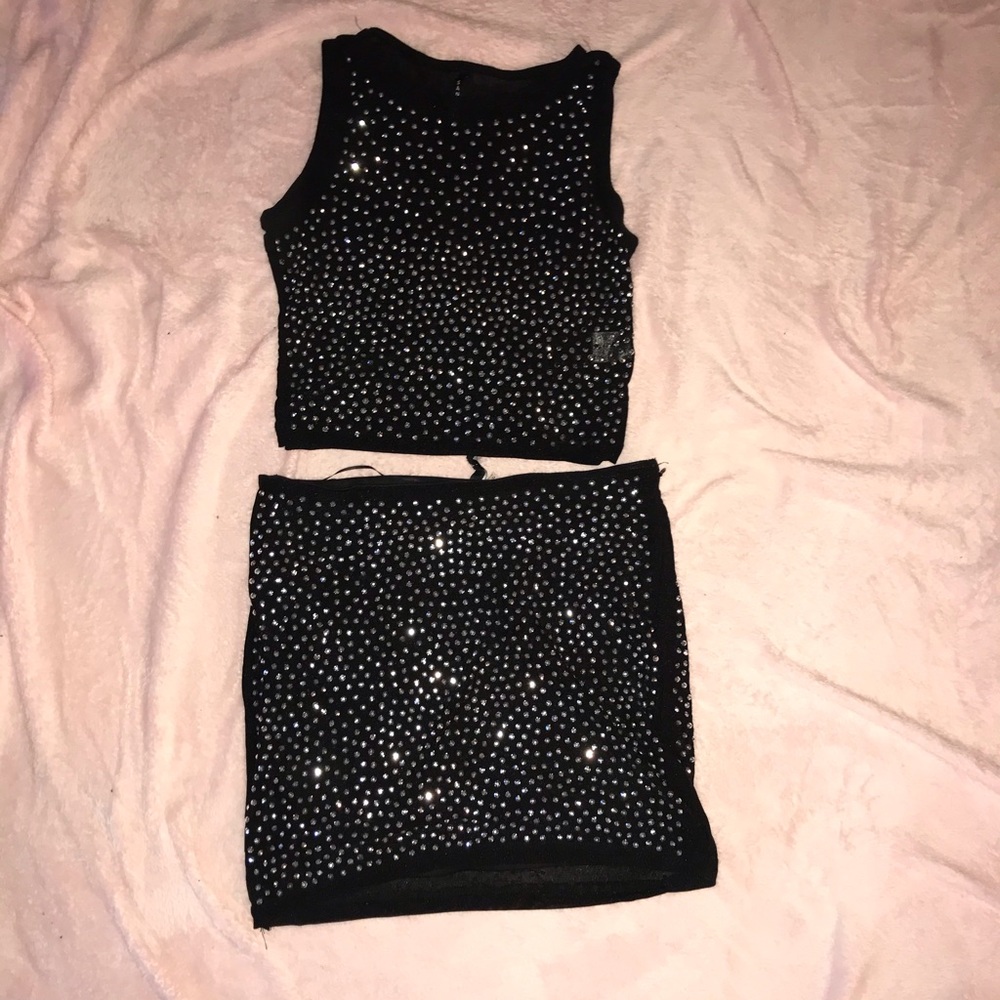 Rhinestone two piece